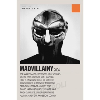 โปสเตอร์อัลบั้ม Madvillainy MF Doom Madvillain &amp; Madlib