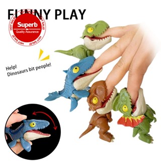 ไดโนเสาร์งับนิ้ว พร้อมส่งจากไทย Finger Dinosaur งับนิ้วได้ แขนขาขยับได้ ปากขยับได้ Jurassic