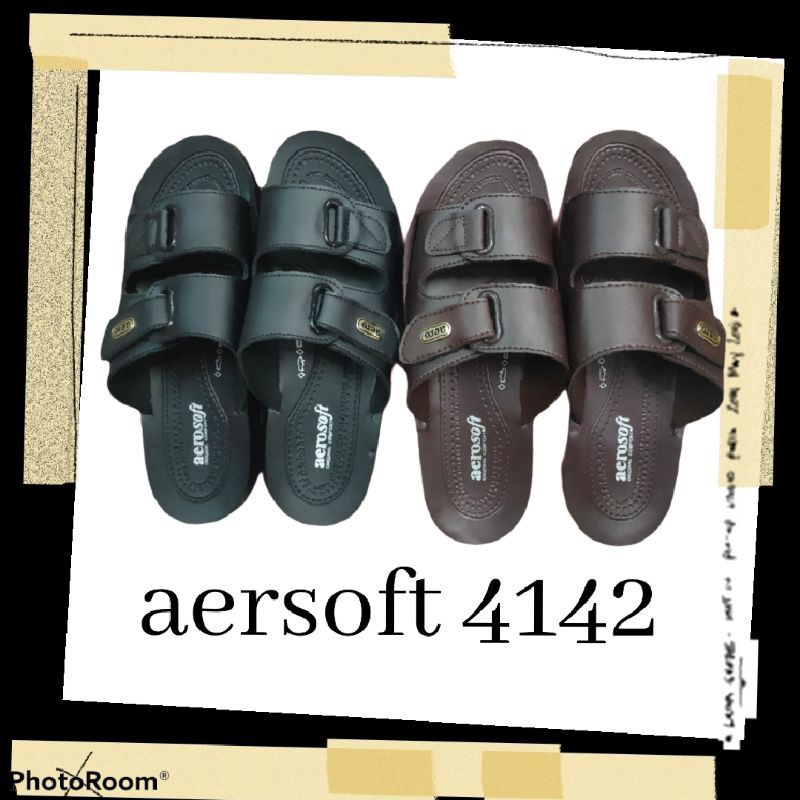 Aerosoft [Ae103 size 38-46 🎈รองเท้าแตะลำลองแบบสวม 5103 4141 4142 รองเท้าสุขภาพ Arch Support เบาสบาย
