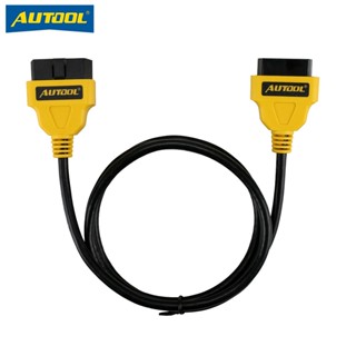 AUTOOL  อะแดปเตอร์แปลง OBD2 16 พิน สำหรับเครื่องสแกนตรวจสอบรถยนต์ ELM327 ขนาด 1.5 ม.  X431