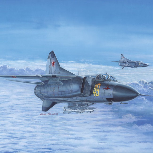 Academy Hobby ชุดโมเดลพลาสติก สเกล 1/48 Mig-23M Flogger-B