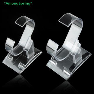 AmongSpring&gt; Transparent C-shaped Watch Stents ABS  Watch Bracelet Jewelry Stand Holder new