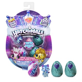 Hatchimals CollEGGtiblesRoyal Multipack with 4 Hatchimals and Accessories (Styles May Vary) Hatchimals CollEGGtiblesRoyal ซองใส่ของ 4 ชิ้น และอุปกรณ์เสริม