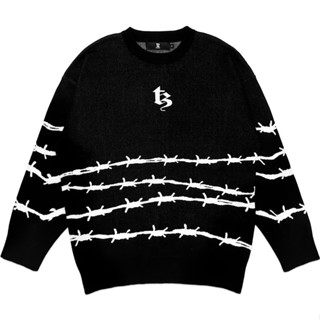 TZ BARBED WIRE OVERSIZED KNIT SWEATER