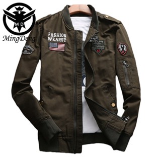 Jacket Mens American Retro Workwear Fury Tank Suit Short M1 Pilot Jacket Mens Military Uniform Top Trend