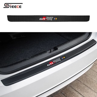 Sieece สำหรับ Toyota GR สติกเกอร์ท้ายรถ คาร์บอนไฟเบอร์ สติ๊กเกอร์กันรอย สติกเกอร์ติดรถ ฟิล์มกันรอยรถยนต์ กันรอยประตูรถยนต์ สติ๊กเกอร์ติดรถ