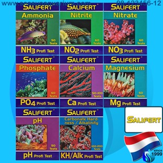 Salifert Tester ph / KH / NH3 / No2 / No3 / Po4 / CA / Alkalinity Ammonia Nitrite Nitrate Phosphate Calcium Magnesium