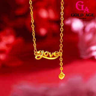 Ga พร้อมส่ง เครื่องประดับแฟชั่น สร้อยคอโซ่ 24K ลายกรุงเทพ ของขวัญวันวาเลนไทน์