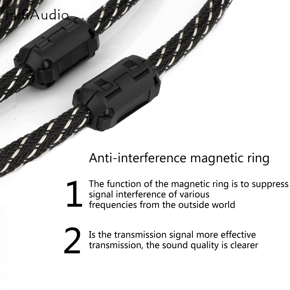 คู่ Carare L-4E6S OFC ทองแดงสาย RCA High-Performance Premium Hi-Fi Audio 2RCA ถึง 2RCA เชื่อมต่อกันสาย