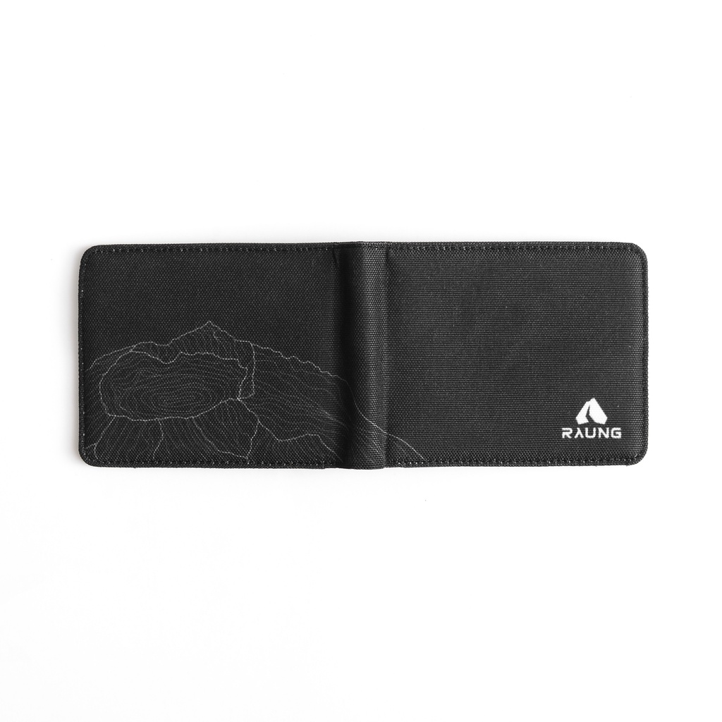 RAUNG - Relief Wallet 1.0 / Mens Canvas Print Relief Folding Wallet / Mens Canvas Wallet - ซ่อนคุณสม
