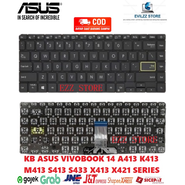 คีย์บอร์ด ASUS A413 A413EP A413J E410 K413 K413E K413EA K413F K413JQ K413JP M413A X413A X413A X413A 