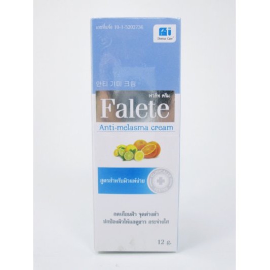 Falete Anti-melasma Cream 12 g. /VITARA AHA 10% CREAM PLUS GLUTATHIONE /Amela-Ex