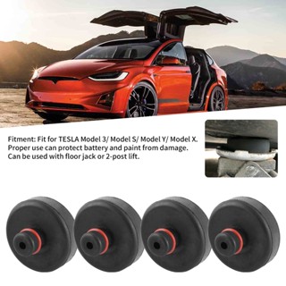 BIndustrial Shop แผ่นยางยกโครงรถ สําหรับ Tesla Model 3 Model Y Model S Model X 4 ชิ้น