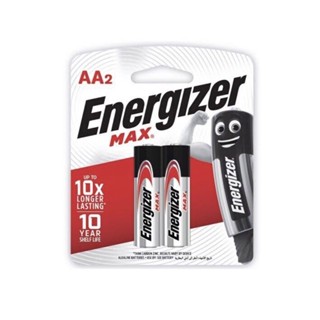 ENERGIZER MAX E92 ของแท้ ถ่านไฟอัลคาไลน์ ขนาด AA แพ็ค 2 ก้อน