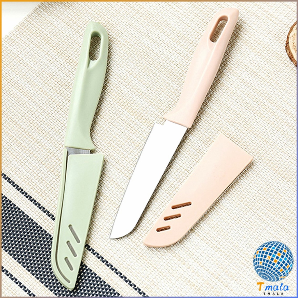 Tmala มีด มีดปอกผลไม้ มีดเล็ก มีสแตนเลส มีดหั่น มีดทำครัว มีดพกพา มีดหลากสี Fruit Knife - รูปที่ 6