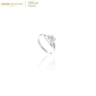 Louis Montini (Jewelry) Sterling Silver 925 Ring แหวนเงินแท้ 92.5% แหวนผู้หญิง รูปเพชร LJRG13