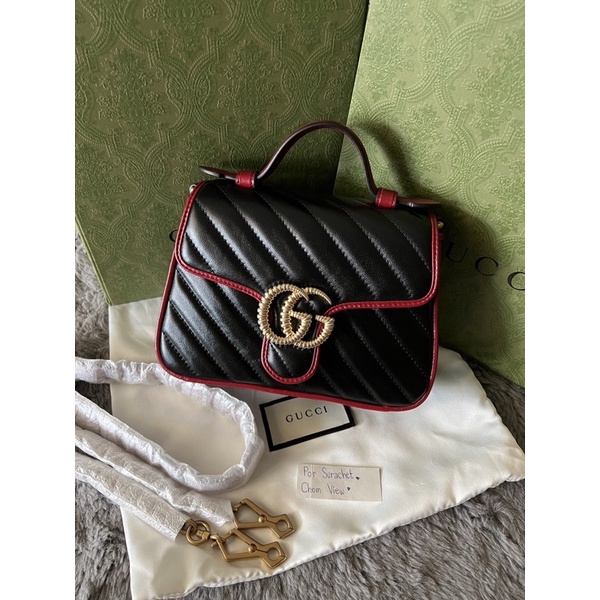 Gucci Marmont mini top handle bag ( New )