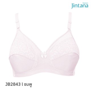 Jintana เสื้อชั้นใน  (ไม่เสริมโครง) รุ่น Basic Bra รหัส JB2843A สีชมพู