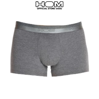 HOM (ออฮ์ม)  รุ่น400203-00ZU Classic กางเกงในชาย Boxer ผ้าCotton Modal นุ่มสบายขอบเอวโลโก้ HOM ที่ตัดกันระบายอากาศได้ดี