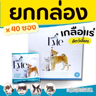 (1กล่อง) Petme-Lyte เกลือแร่ สำหรับสัตว์เลี้ยงทุกชนิด ผสมวิตามิน กรดอมิโน และพรีไบโอติกชนิดผงละลายน้ำ กลิ่นตับ