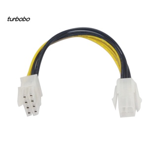 Turbobo EPS 8-Pin Male to ATX 4-Pin Female เมนบอร์ด CPU พาวเวอร์ซัพพลาย อะแดปเตอร์สายเคเบิ้ล