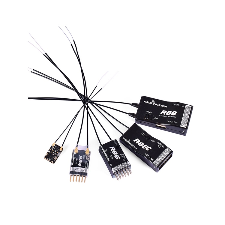 Radiomaster ตัวรับสัญญาณนาโน R81 R84 R86 R86C R88 2.4GHz มากกว่า 1KM SBUS สําหรับ FrSky D8 TX16S