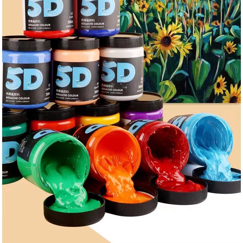 สีอะคริลิค สีน้ําอะคริลิคชุดสีอะคริลิคAcrylic Color Selected ขนาด 300ml.