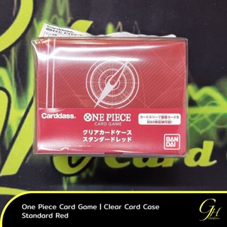 One Piece Card Game [CardCase001-02] One Piece Clear Card Case - Standard Red