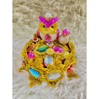 🌈🦉นกฮูกชุดสมบัติถวายพระแม่ลักษมี 🦉🌈 ชุดใหญ่ พระแม่ลักษมีอินเดีย พระแม่ลักษมี บริวารพระแม่ลักษมี นกฮูกบริวารพระแม่ลักษมี