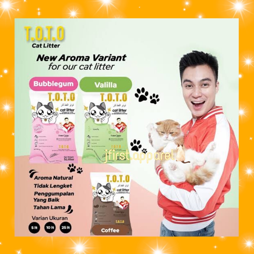 CAT CLUMPY SAND | TOTO CAT LITTER 10L FRAGRANT SAND