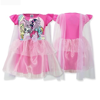 ชุดกระโปรงเด็ก (2-5ขวบ) โพนี่ *ลิขสิทธิ์แท้* ผลิตไทย My Little Pony เดรสผ้ามัน กระโปรงโพนี่ ชุดเด็กหญิง