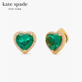 KATE SPADE NEW YORK MY LOVE PAVE HEART STUDS KA680 ต่างหู