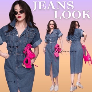 MiRRoRSiSTERs iiWA DeNim DReSS #20927.4 เดรสยีนส์แฟชั่น