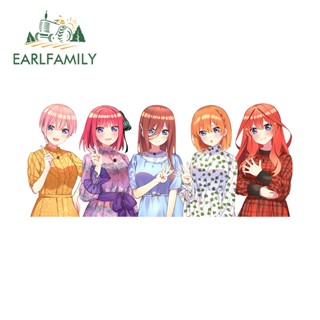 Earlfamily สติกเกอร์ไวนิล The Quintessential Quintuplets กันน้ํา 13 ซม. x 5.6 ซม. สําหรับติดตกแต่งกันชนเครื่องปรับอากาศรถยนต์