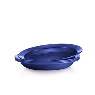 Tupperware จาน รุ่น Royale Blue Plates (4) 550ml