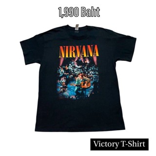 เสื้อยืด NIRVANA สีดำ รุ่นปี 2020 ของแท้ 100% เสื้อยืดคอกลม พร้อมส่ง เสื้อยืดคอกลมผ้าฝ้าย T-shirt