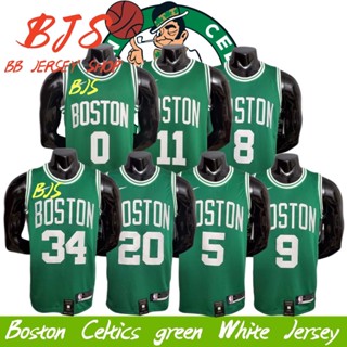 【BJS】NBA Jersey No.0TATUM Boston Celtics เสื้อกีฬาบาสเก็ตบอล สีเขียว สีขาว