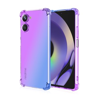 เคสโทรศัพท์มือถือ กันกระแทก แต่งไล่โทนสี สําหรับ Realme 10T 10 Pro+ Plus realme10 4G