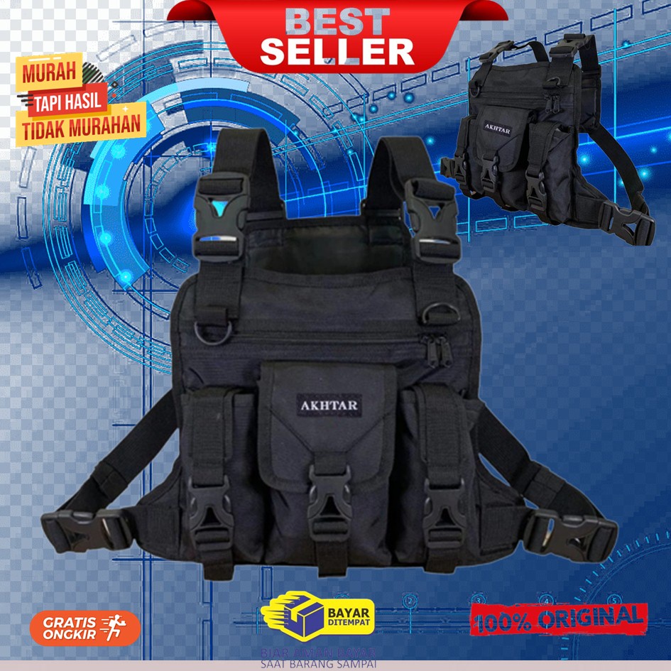 Hitam ล่าสุด NR-59 สีดํา POLICE ORIGINAL TACTICAL ARMY เสื้อกั๊กกระเป๋าคาดหน้าอก