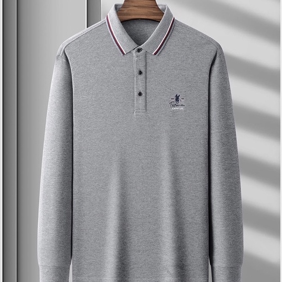 เสื้อยืด แขนยาว ป้ายห้อย งานปัก * POLO* (003)พร้อมส่ง มีเก็บเงินปลายทาง🎉🎉