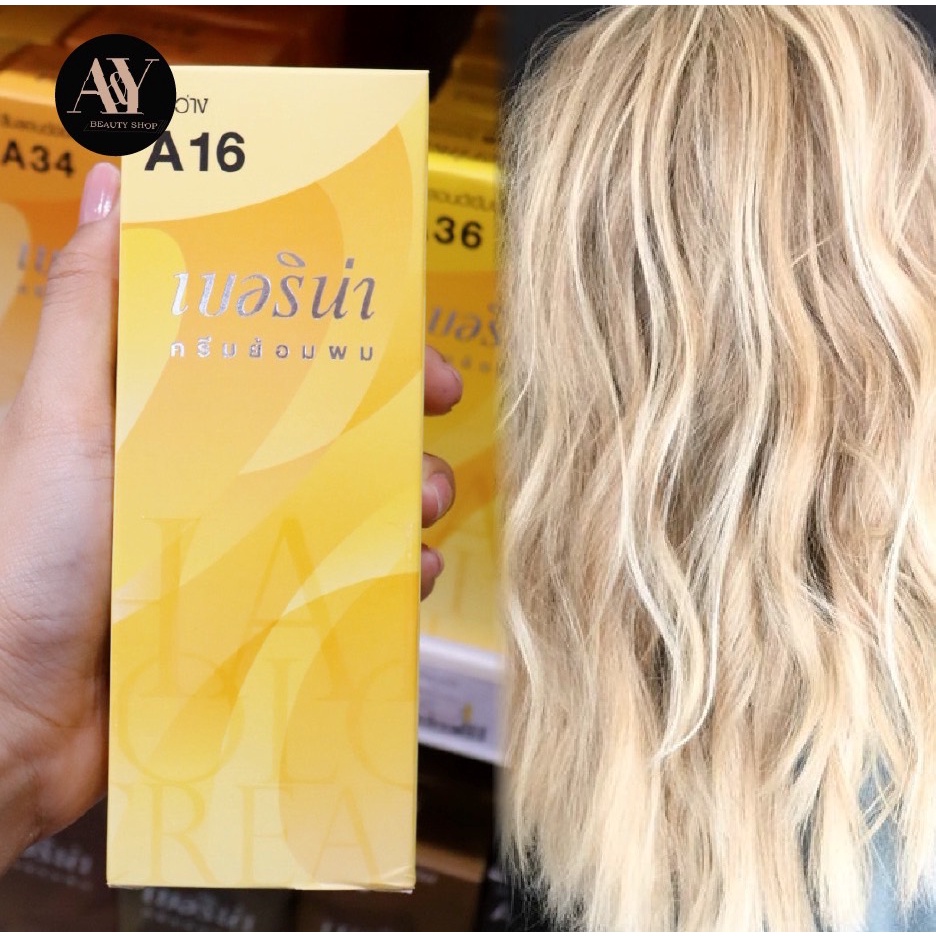 Berina Hair Color Cream ครีมย้อมผม เบอริน่า A16 (สีสว่าง)