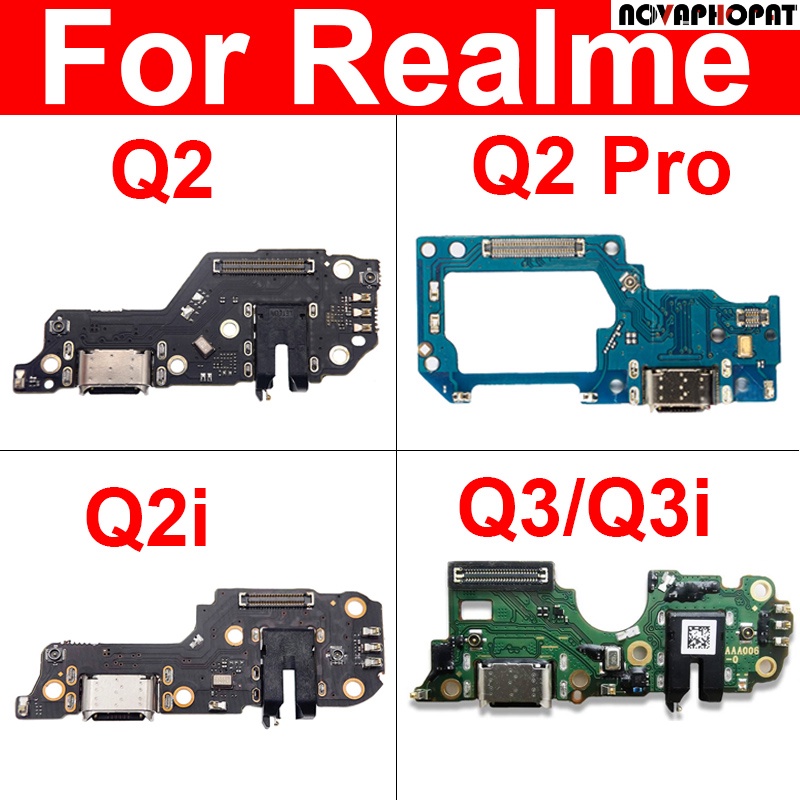 USB ชาร์จ Dock Felx สําหรับ Oppo Realme Q3 Q3i Q2 Q2i Q2 Pro USB Charger Board Connector Reapir อะไห
