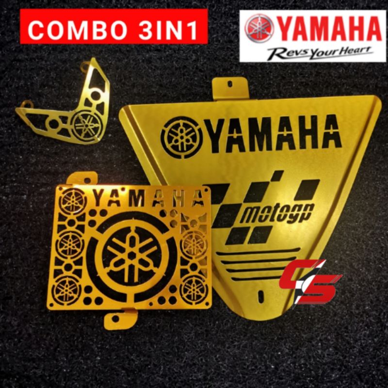 Yamaha LC135 V2 V3 V4 V5 V6 V7 Coolant Net & ฝาครอบเครื่องยนต์และฝาครอบแตรใหม่