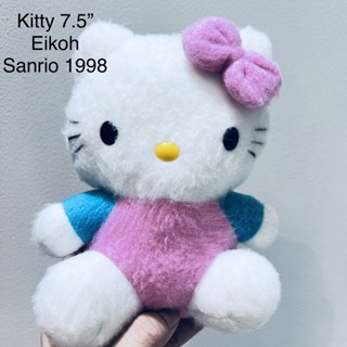 #ตุ๊กตา #เฮลโหล #คิตตี้ #มีเม็ดถ่วง #7.5นิ้ว #ป้าย #Sanrio #1998 #Eikoh #Hello #Kitty #ลิขสิทธิ์แท้ #สภาพสมบูรณ์ #95%