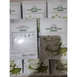 มาส์ก TENZERO ALOE SHEET MASK 25ml. 1 แพ็ค(10แผ่น)