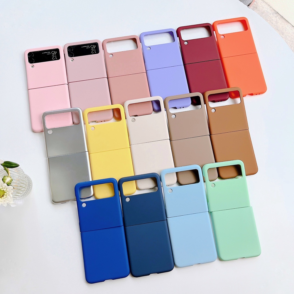 เคสแข็งสีสําหรับ Samsung Z Flip 4 / Z Flip4 5G
