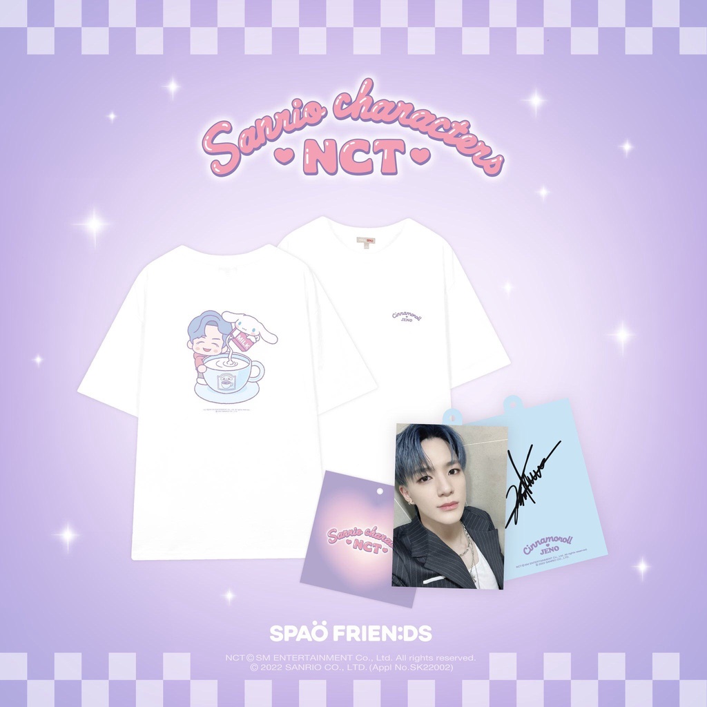 เสื้อยืดแฟชั่น [พร้อมส่ง] เสื้อยืด SPAO จีซอง (S) // เฉินเล่อ (M) - SPAO - NCT x SANRIO - T-SHIRT & 