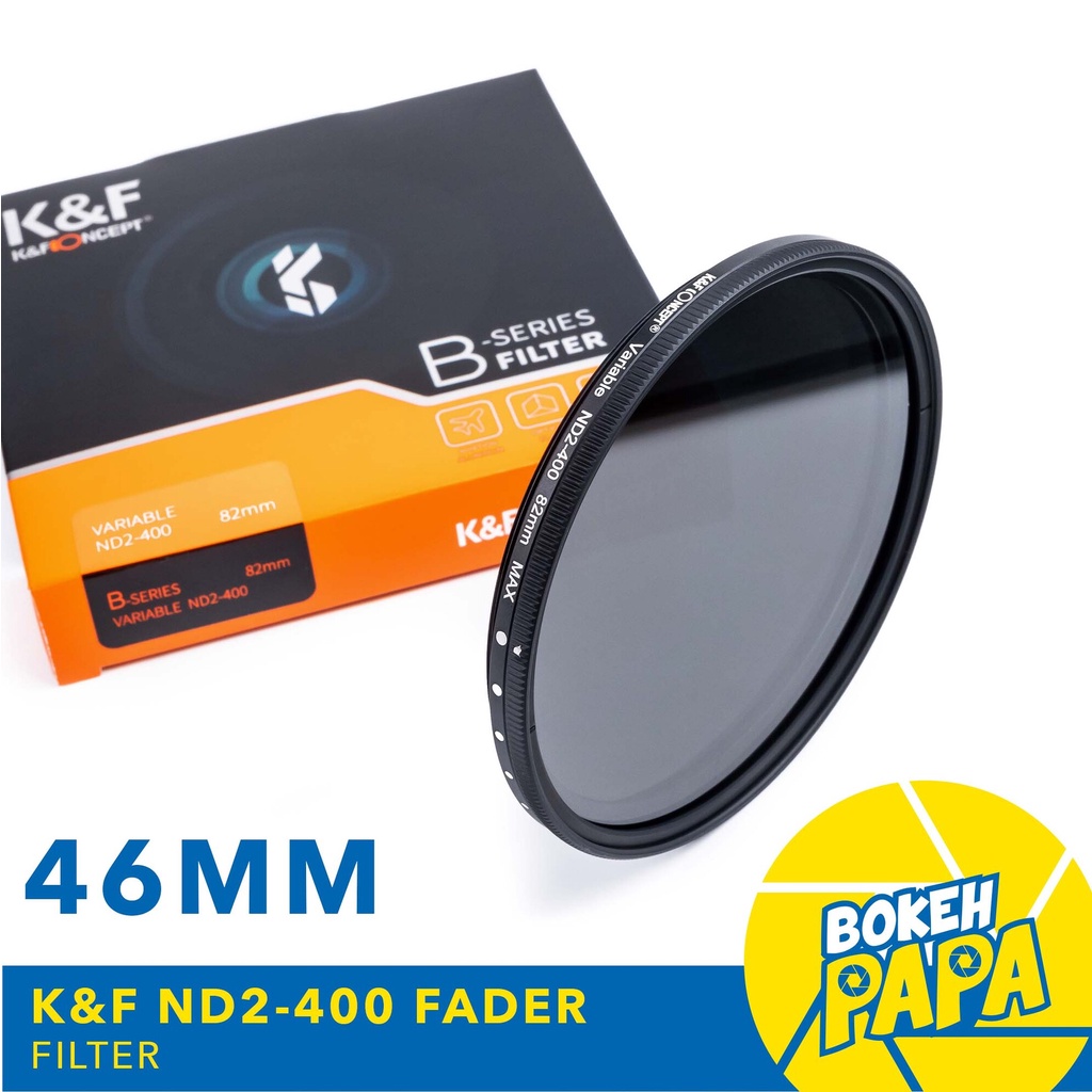 K&F Filter ND Fader 46 mm ( 1-9 Stop ) ( ND2 - ND400 ) B-Series Blue Coating ฟิลเตอร์ ( ND Filter ) 