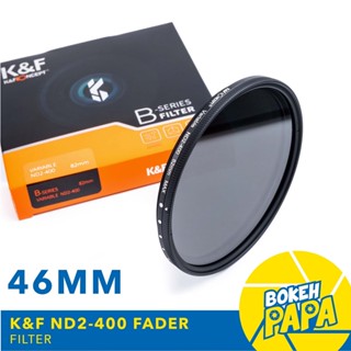 K&amp;F Filter ND Fader 46 mm ( 1-9 Stop ) ( ND2 - ND400 ) B-Series Blue Coating ฟิลเตอร์ ( ND Filter ) ( ND2-ND400 ) 46mm