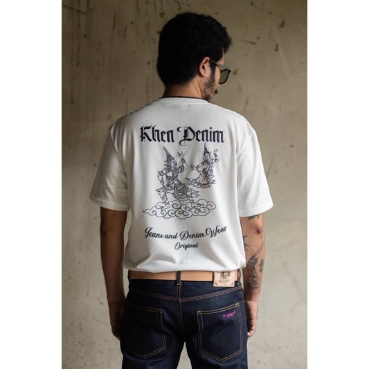 เสื้อยืดผ้า Cotton เขนเดนิม